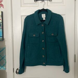 Joie Wool Blend Women’s Jacket - Size Large Green Shacket